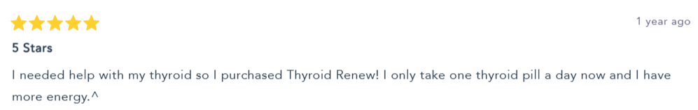 Thyroid-Renew Customer Reviews 2